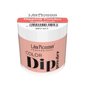 Pudra acrilica Dip Powder color, Lila Rossa, 7 g, 011 Grappefruit Pudra acrilica Dip Powder color, Lila Rossa, 7 g, 011 Grappefruit
