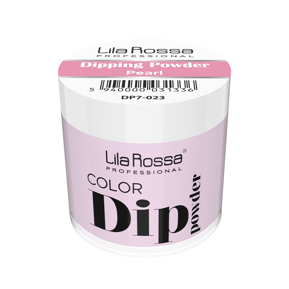 Pudra acrilica Dip Powder color, Lila Rossa, 7 g, 023 Pearl