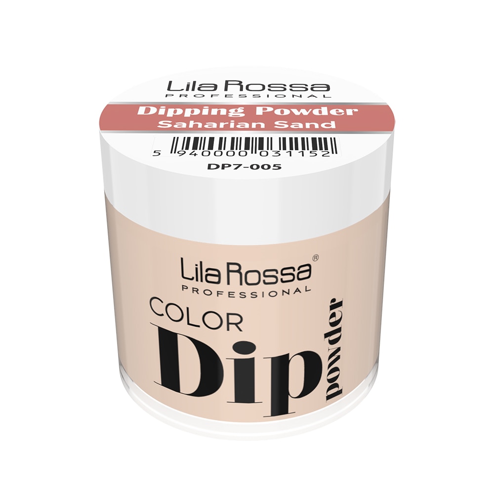 Pudra acrilica Dip Powder color, Lila Rossa, 7 g, 005 Saharian Sand