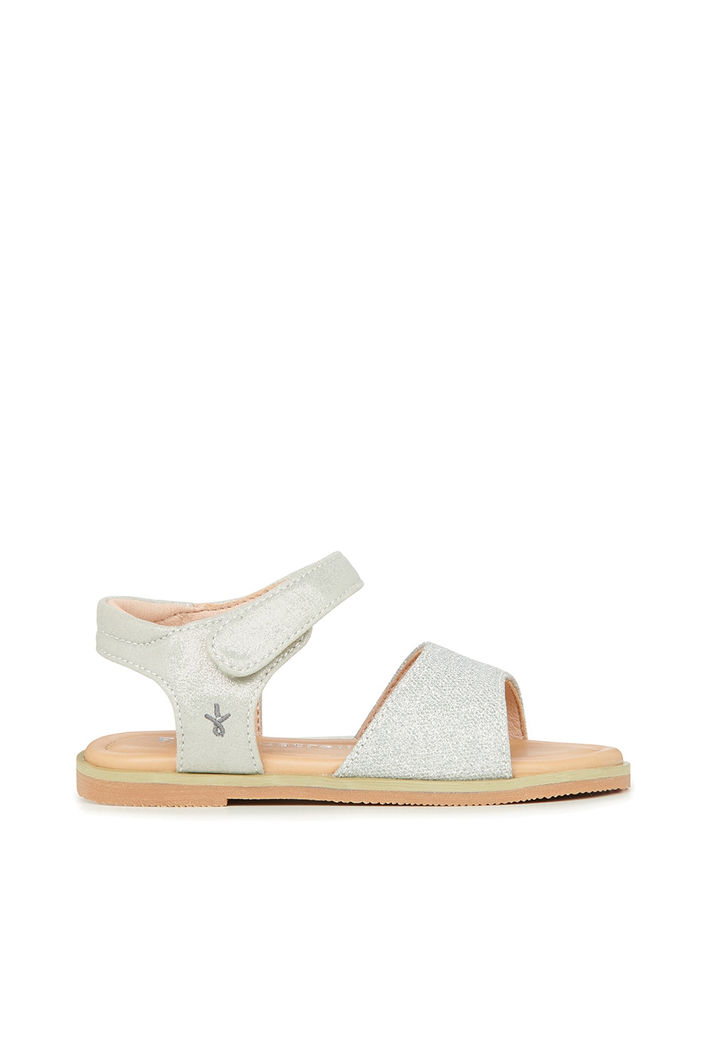 Emu, Sandale cu inchidere velcro si aspect lucios Ainslie, Argintiu, 29-30 EU, Argintiu