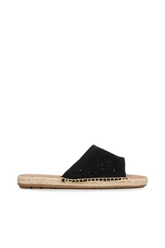 Emu, Papuci cu aspect texturat Ebor, Negru, 9, Negru, 40 Emu, Papuci cu aspect texturat Ebor, Negru, 9, Negru, 40
