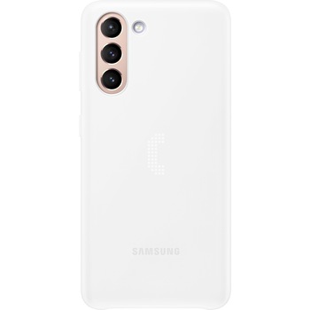 Husa de protectie Samsung Smart LED Cover pentru Galaxy S21, White Husa de protectie Samsung Smart LED Cover pentru Galaxy S21, White