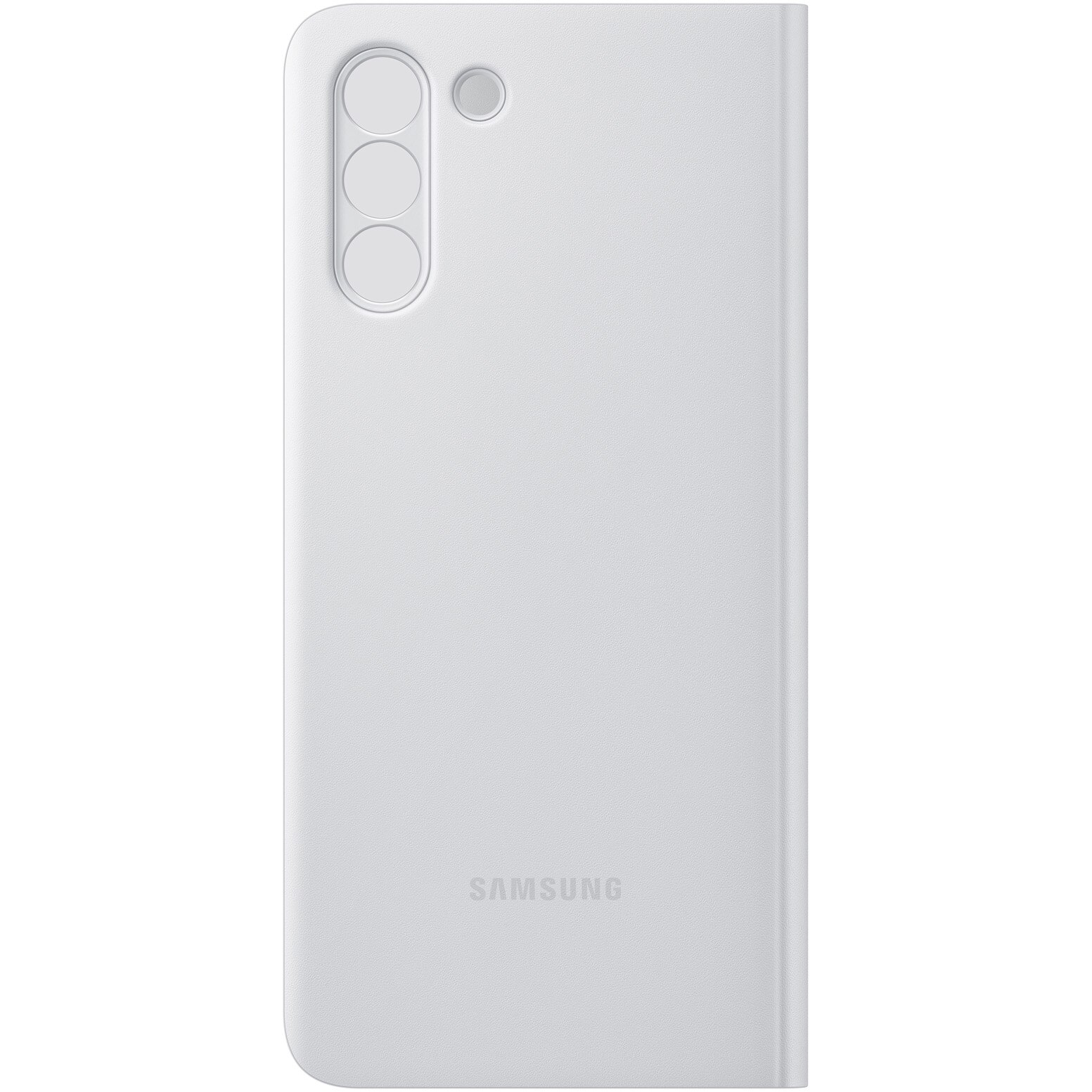 Husa de protectie Samsung Smart Clear View Cover pentru Galaxy S21 Plus, Light Gray