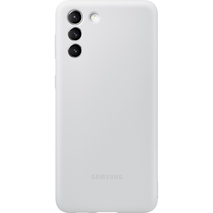 Калъф Samsung Silicone Cover за Galaxy S21 Plus, Light Gray
