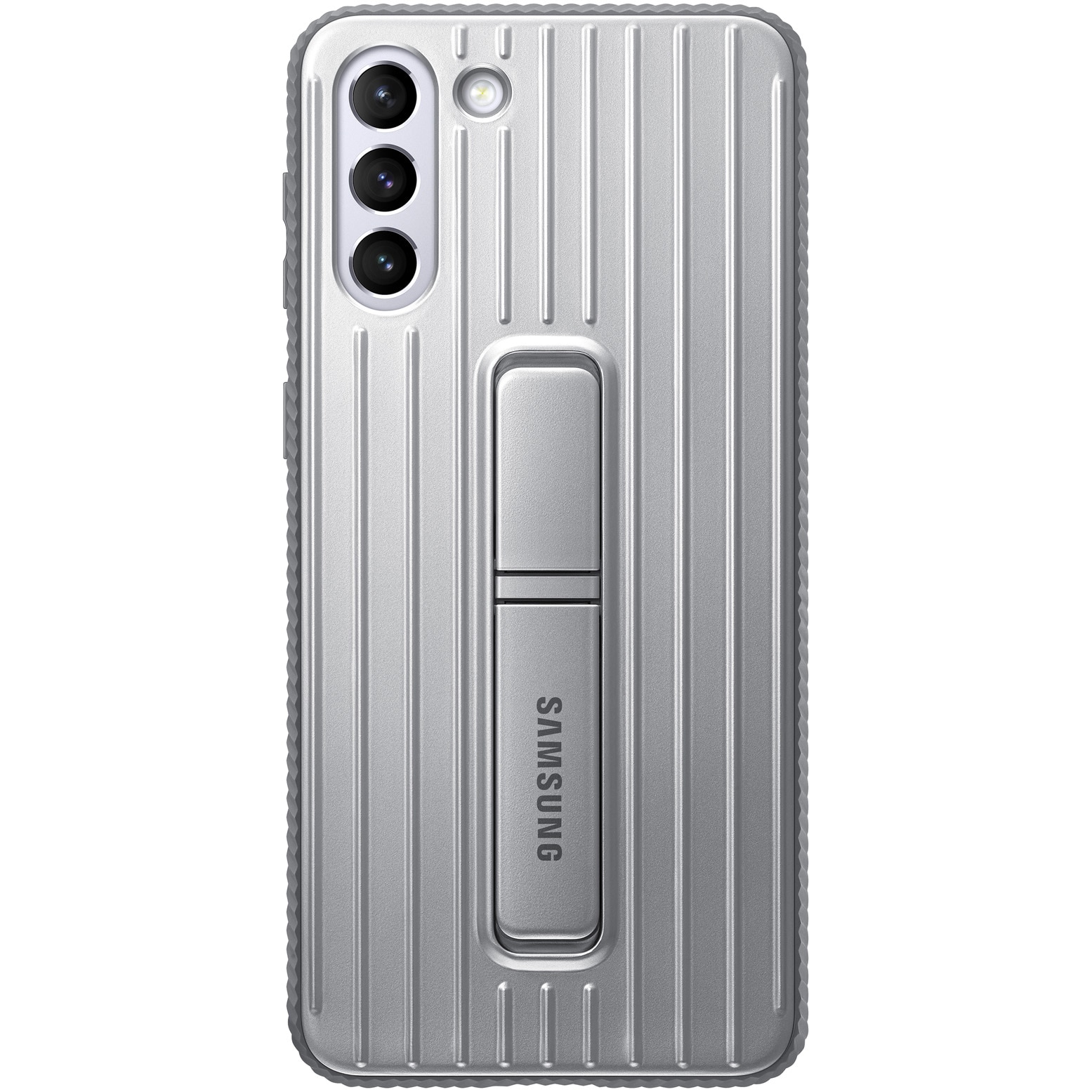 Husa de protectie Samsung Protective Standing Cover pentru Galaxy S21 Plus, Light Gray