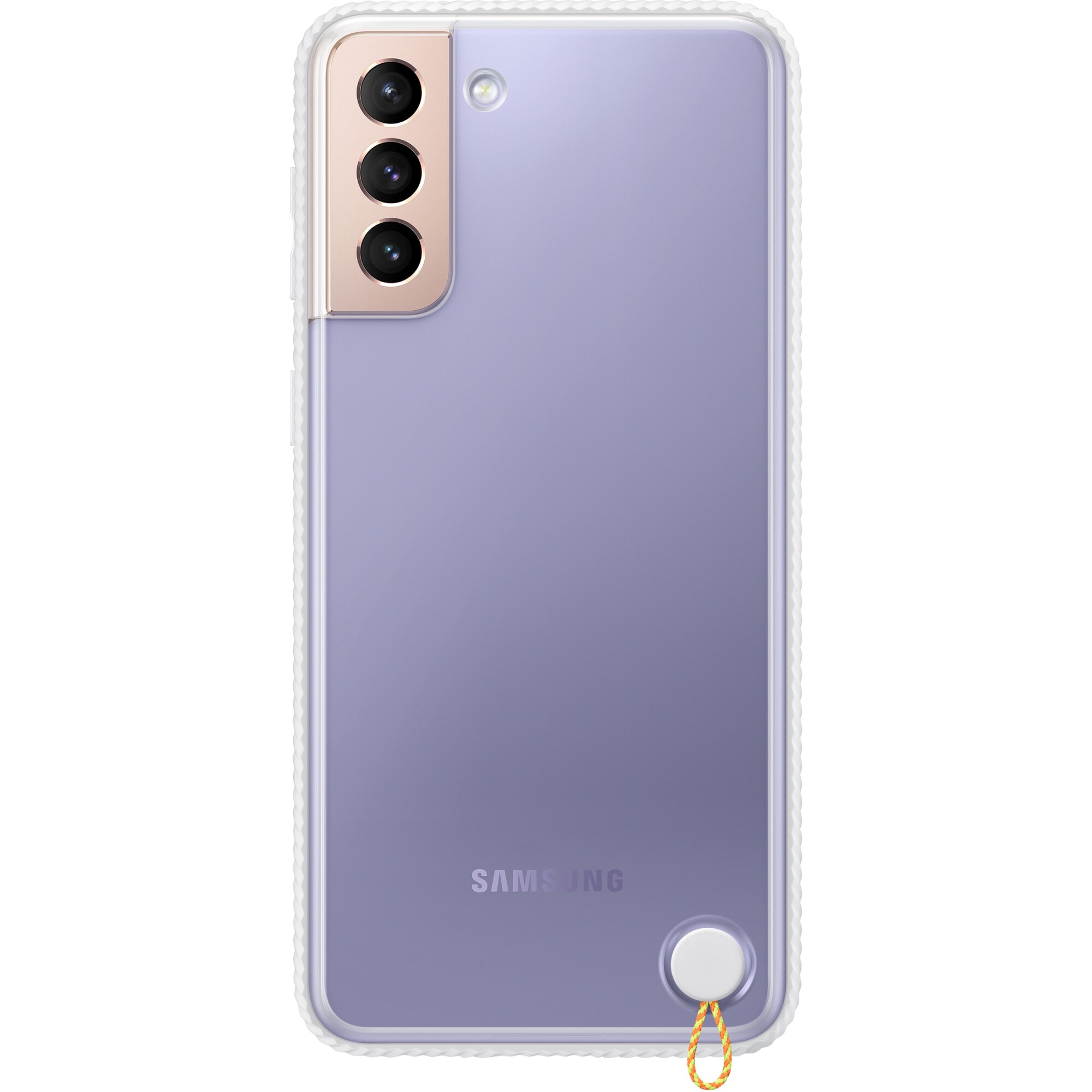 Husa de protectie Samsung Clear Protective Cover pentru Galaxy S21 Plus, White