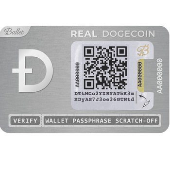 Portofel hardware Real Dogecoin, Ballet, Argintiu, cod QR Portofel hardware Real Dogecoin, Ballet, Argintiu, cod QR