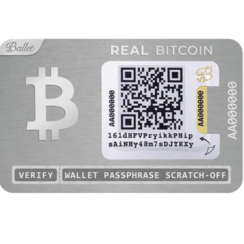Portofel hardware Real Bitcoin, Ballet, Argintiu, cod QR Portofel hardware Real Bitcoin, Ballet, Argintiu, cod QR