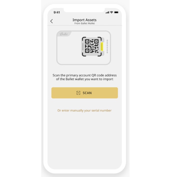 Portofel hardware Real Dogecoin, Ballet, Argintiu, cod QR