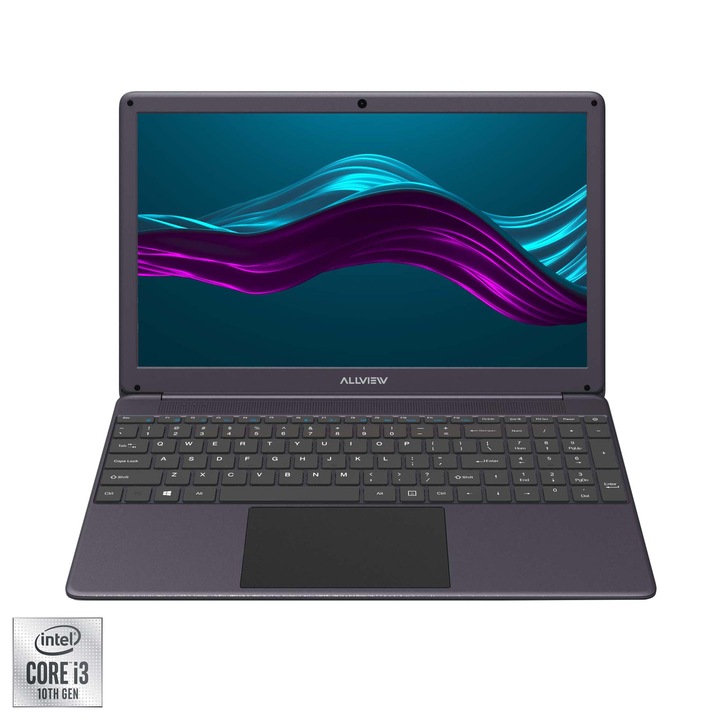 Лаптоп Allview Allbook I, Intel® Core™ i3-1005G1, 15.6", 8GB, SSD 256GB, Intel® UHD Graphics, Free DOS, Grey