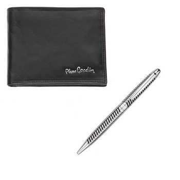 Set cadou pix cu portofel, Pierre Cardin, Piele naturala Set cadou pix cu portofel, Pierre Cardin, Piele naturala