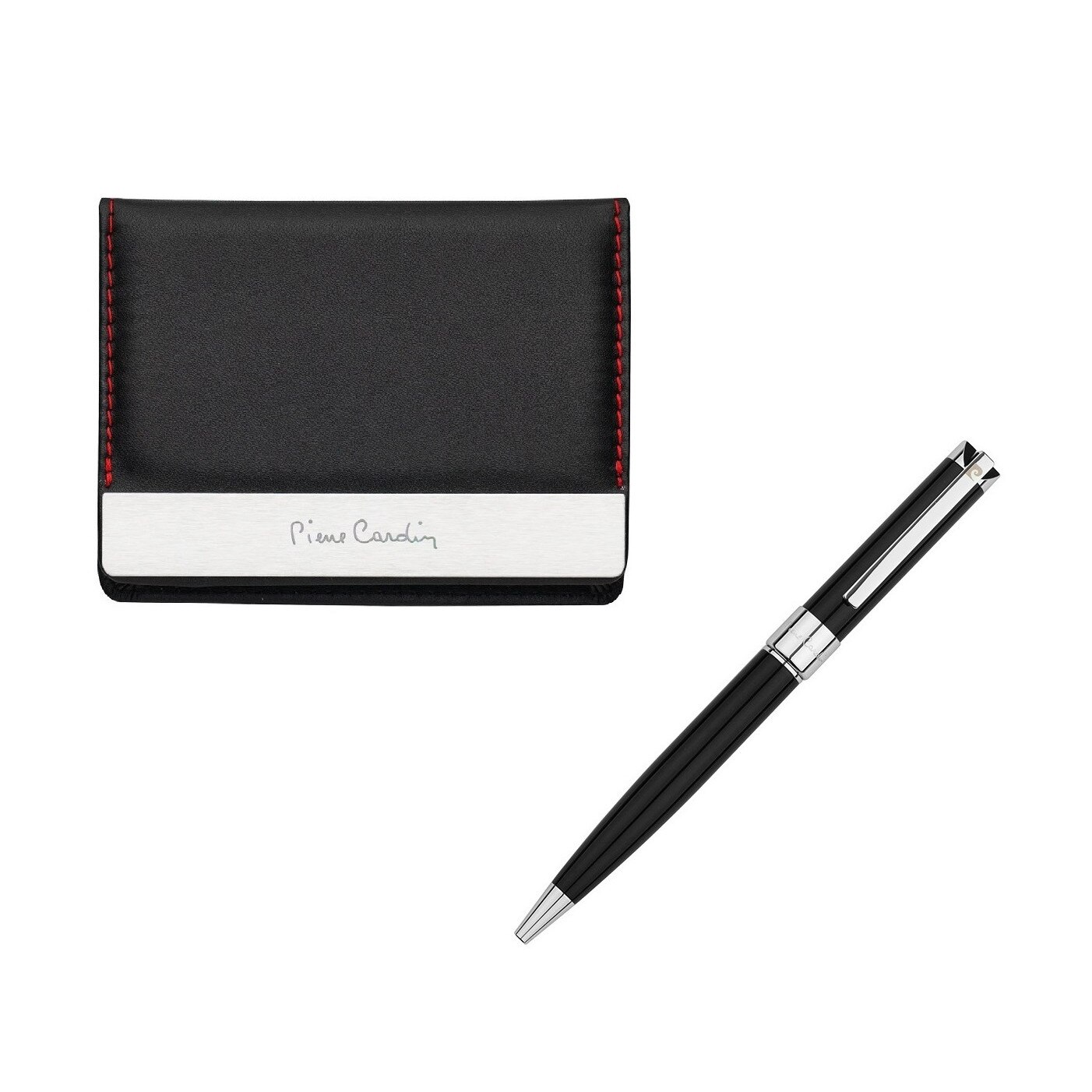 Set cadou pix cu husa documente auto, Pierre Cardin, Piele ecologica