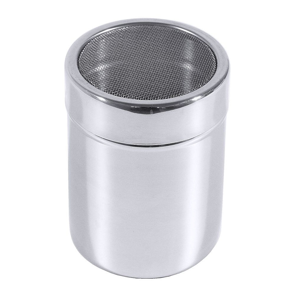 Solnita pudra, Contacto, sita fina, capacitate 300ml, inox
