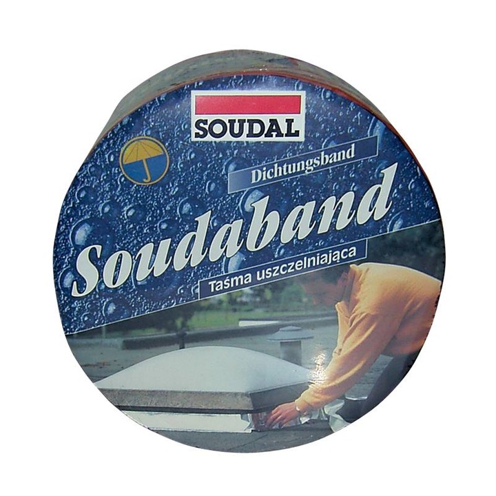 Banda hidroizolanta bituminoasa SOUDABAND aluminiu 7.5cmx10m