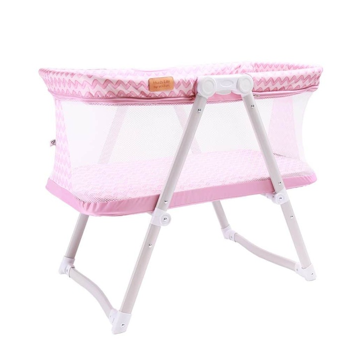 Venture Hush-Lite utazóágy pink