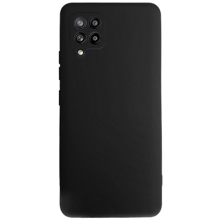 Кейс за Samsung A42 5G, SILKASE, черен цвят, мек силикон