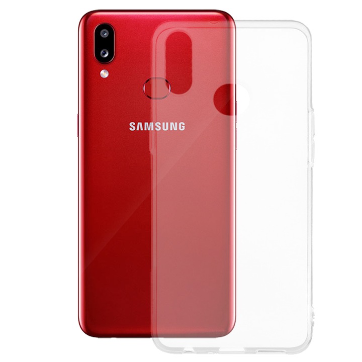 Samsung A10s kompatibilis tok, SILKASE, átlátszó szín, szilikon
