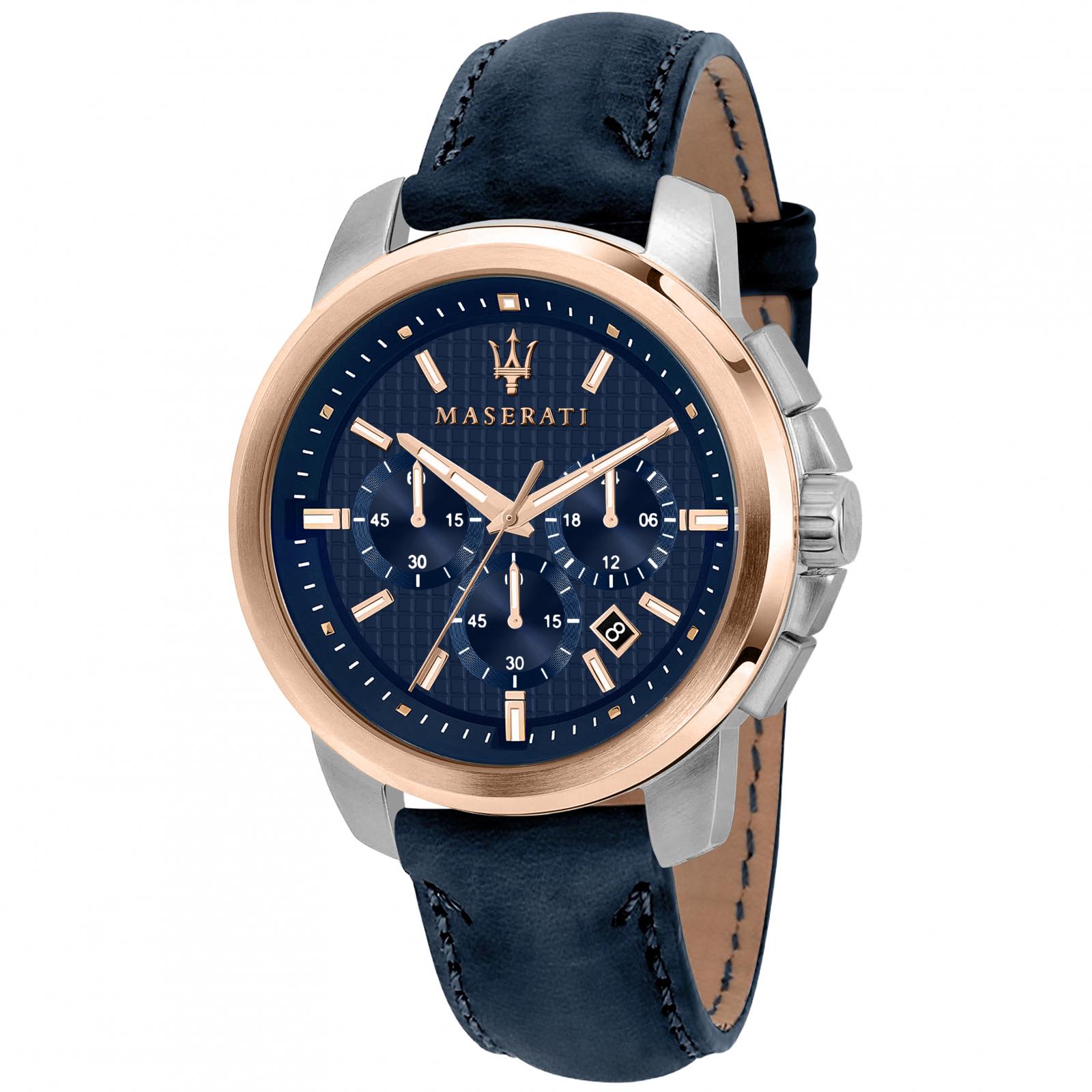 Ceas barbatesc Maserati R8871621015 Quartz Argintiu, Rose gold
