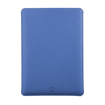 Husa laptop, MacBook PRO 15 inch, UNIKA, piele PU cu lana din fibre naturale, albastru