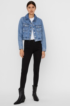 vero moda jacheta crop din denim din amestec de bumbac organic albastru lavandaalb prafuit imagen 44_0_
0