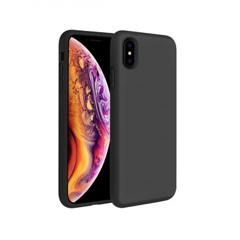 Husa silicon soft-touch compatibila cu Apple IPhone XR, Negru Husa silicon soft-touch compatibila cu Apple IPhone XR, Negru