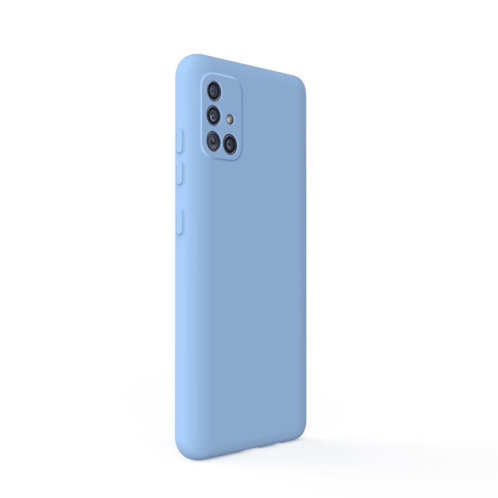 Husa Lemontti Silicon Soft Slim Samsung Galaxy A51, Light Blue