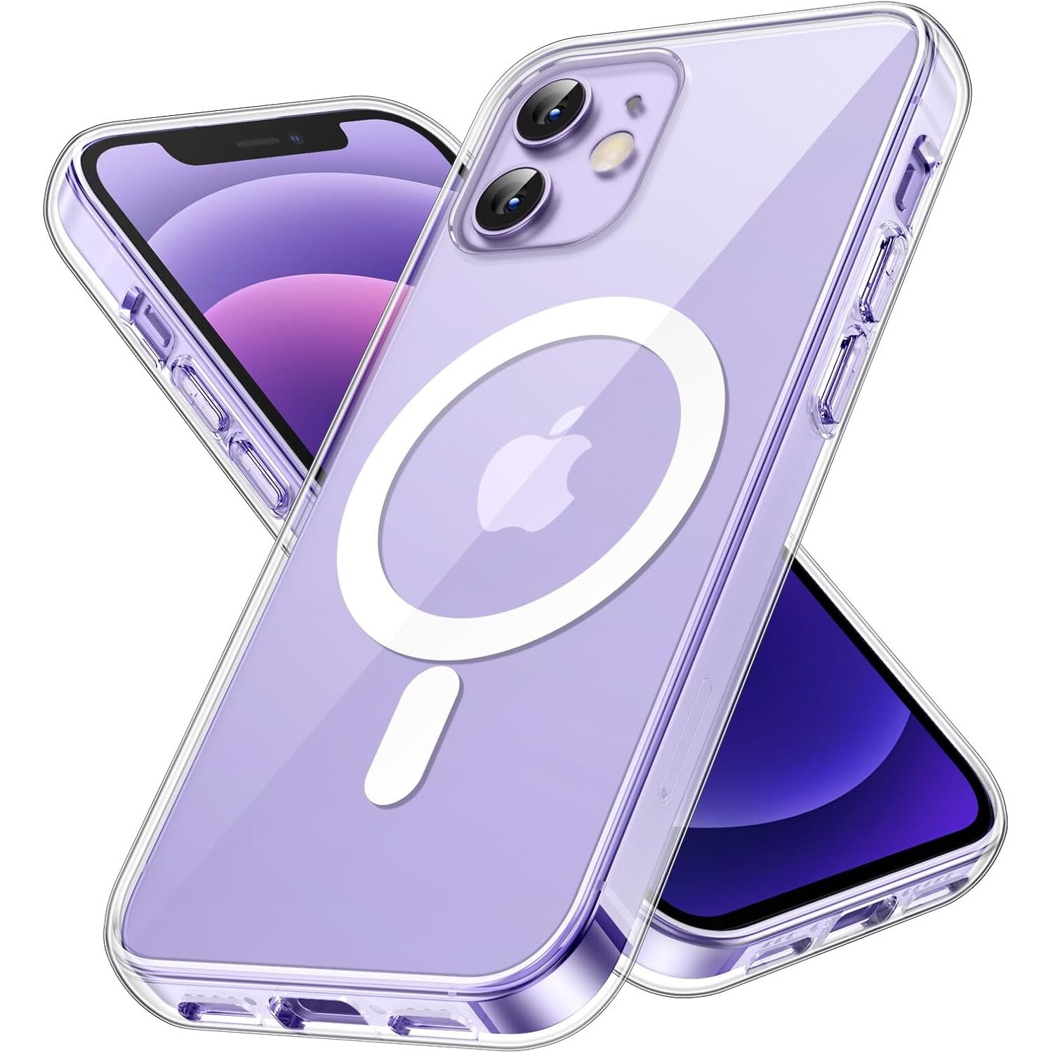 Husa de protectie PlanetPhone transparenta, slim, tip MagSafe compatibila cu iPhone 12/iPhone 12 Pro