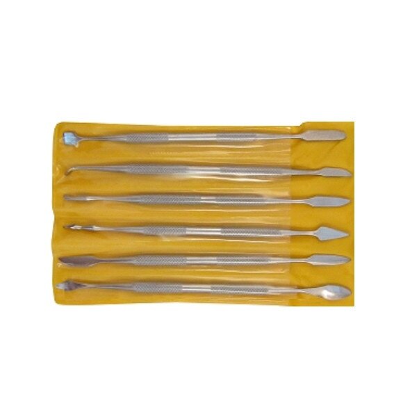 Set sase spatule pentru modelaj in piele naturala
