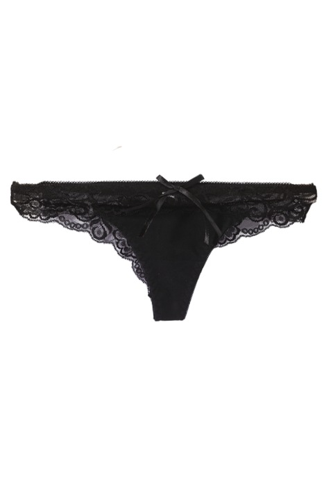 Rochena - Your pretty diary - 6807 női bugyi, tanga, csipke, M INTL, fekete