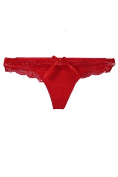 Chiloti sexy dama, tanga, M INTL, dantela, Rosu, M Chiloti sexy dama, tanga, M INTL, dantela, Rosu, M