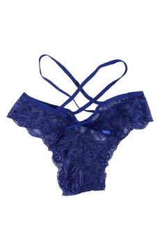 Chiloti dama, tanga, dantela, S-M INTL, Albastru, S-M Chiloti dama, tanga, dantela, S-M INTL, Albastru, S-M