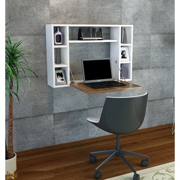 Masa multifunctionala Omega, 90 x 19.5 x 60 cm, Alb/Nuc Masa multifunctionala Omega, 90 x 19.5 x 60 cm, Alb/Nuc