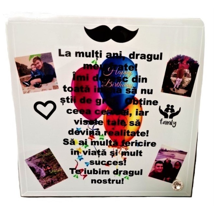 Rama foto sticla 20X20 cm