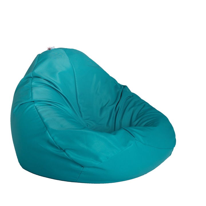Пуф Pufrelax, круша, 520л., Nirvana Gigant - Teteron Aqua, Подходящ за открито, Перящ се калъф, Пълнеж от Полистиролни перли
