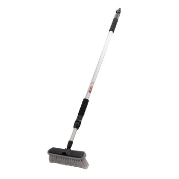Perie de spalat KAMAR, pentru masina, cu maner telescopic, racord apa, latime 25.4cm, 0.65kg Perie de spalat KAMAR, pentru masina, cu maner telescopic, racord apa, latime 25.4cm, 0.65kg