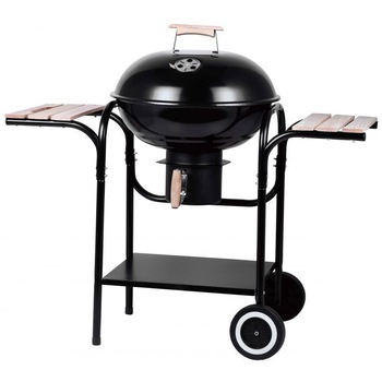 Gratar pentru gradina cu capac, doua rafturi si doua roti+ tava pentru cenusa, diametru 46 cm Gratar pentru gradina cu capac, doua rafturi si doua roti+ tava pentru cenusa, diametru 46 cm