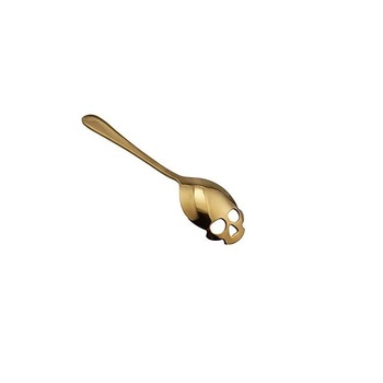 Lingurita in forma de craniu pentru zahar, inghetata, bomboane, etc., GOLD, MyStyle® Lingurita in forma de craniu pentru zahar, inghetata, bomboane, etc., GOLD, MyStyle®