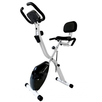 Bicicleta fitness, pliabila cu afisaj LCD, 67X114 cm, alb/negru Bicicleta fitness, pliabila cu afisaj LCD, 67X114 cm, alb/negru