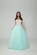 Рокля Maria, 3D Дантела, Сатен, Тюл, Бледо зелена, L