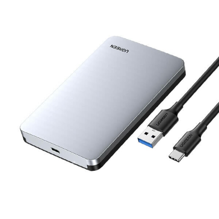 Carcasa Rack pentru HDD / SSD Extern, Ugreen CM300 70498, Drive 2.5 inch, USB-C 3.1, SATA, UASP