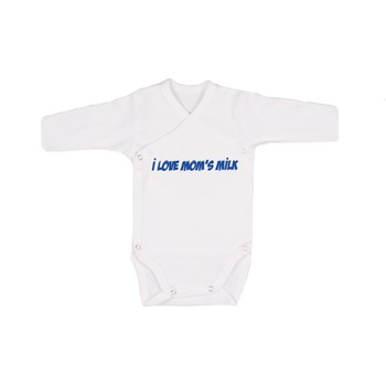 Body cu maneca lunga pentru baieti Pifou Model10 A4, Alb, 54 cm Body cu maneca lunga pentru baieti Pifou Model10 A4, Alb, 54 cm