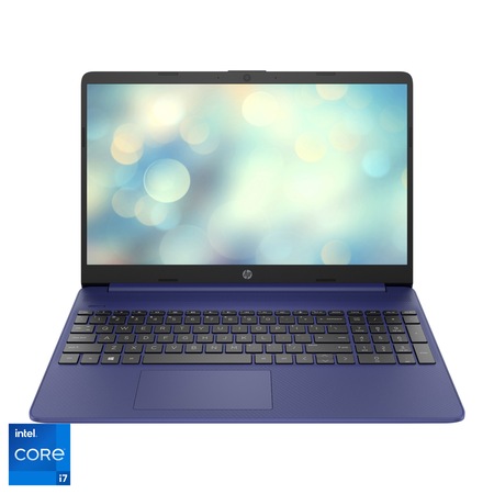 LaptopHP 15s-fq2010nq cu procesor Intel® Core™ i7-1165G7 pana la 4.70 GHz, 15.6", Full HD, 8GB, 256GB SSD, Intel® Iris® Xᵉ Graphics, Free DOS, Indigo Blue
