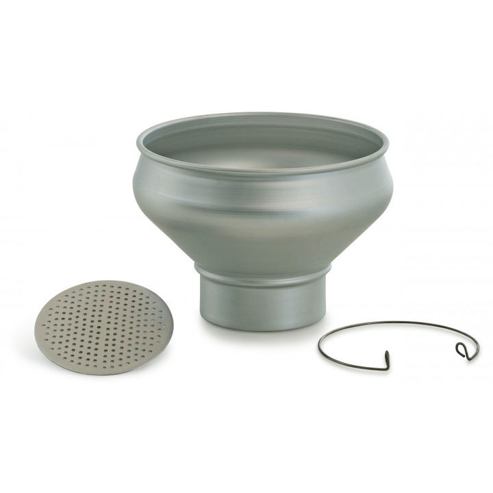 Palnie cu sita si filtru pentru lapte, Sezer, aluminiu