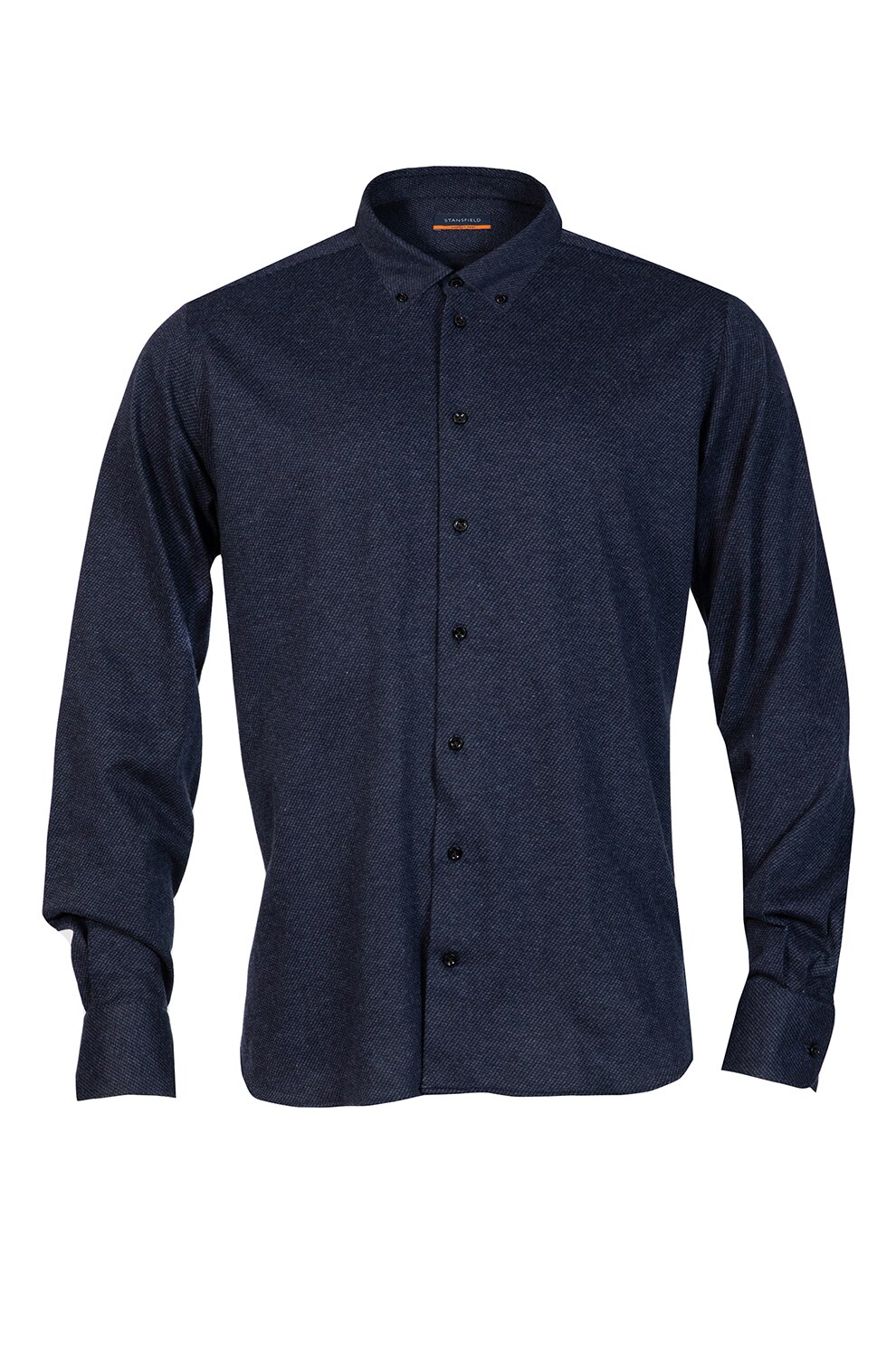 Stansfield, Camasa relaxed fit cu guler fixat cu nasturi, Bleumarin, L