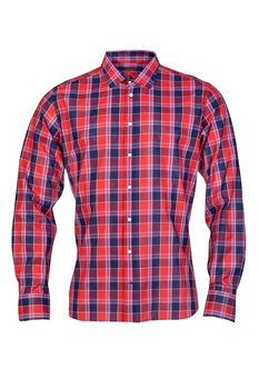 Stansfield, Camasa relaxed fit in carouri, Rosu/Albastru/Alb Stansfield, Camasa relaxed fit in carouri, Rosu/Albastru/Alb