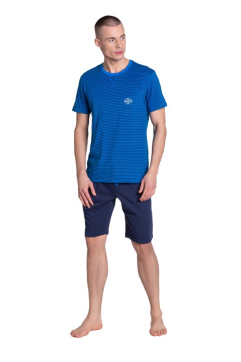 Пижама, Henderson Drake, Мъжка, Синьо/Тъмносиньо, Размер M INTL