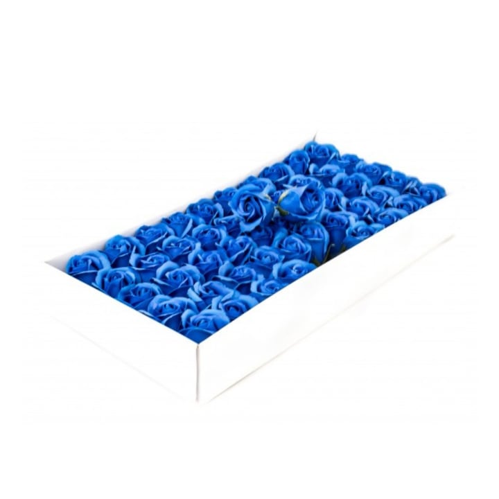 Flori de sapun trandafiri Albastru deschis, set 50/buc