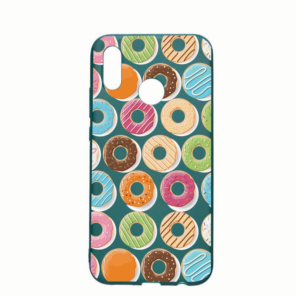 Husa Samsung Galaxy A50, Donut, rezistenta la uzura, anti-alunecare, din silicon Premium, ForestGreen, FG66