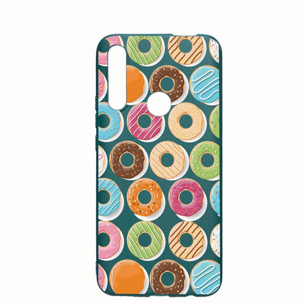 Husa Huawei P Smart Z, Donut, rezistenta la uzura, anti-alunecare, din silicon Premium, ForestGreen, FG66