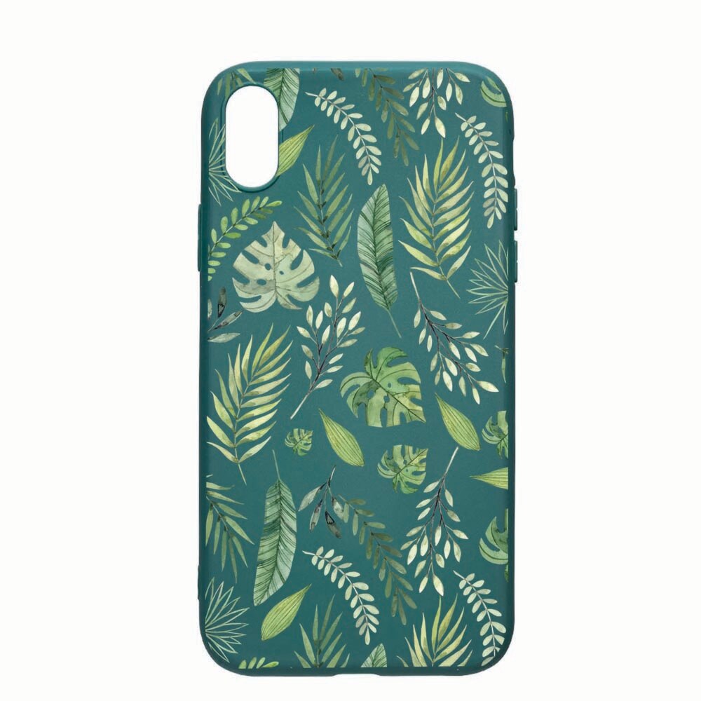 Husa Apple iPhone XR, Feather, rezistenta la uzura, anti-alunecare, din silicon Premium, ForestGreen, FG77